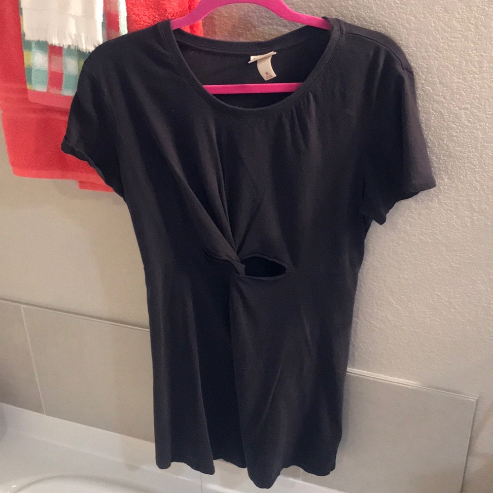 Dark grey tshirt dress